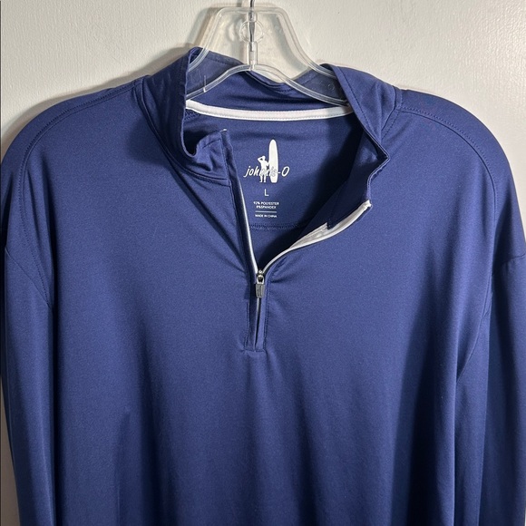 Johnnie-O Navy Quarter-Zip Pullover Men’s size Large - Picture 1 of 4